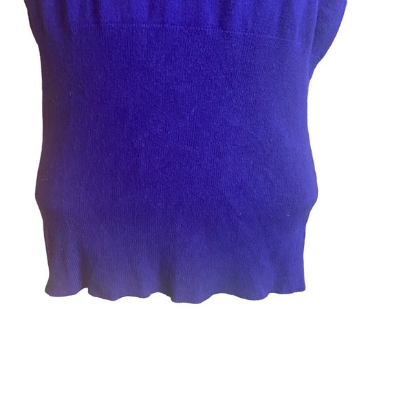 Express Design Studio size S blue fitted bottom sweater - Picture 3 of 6